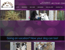 Tablet Screenshot of poochiesresortspa.com